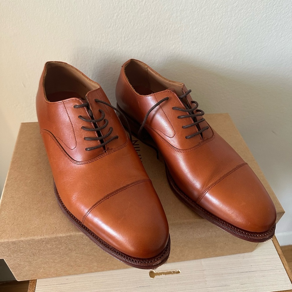 Meerman oxfords Brown copper antique calf leather